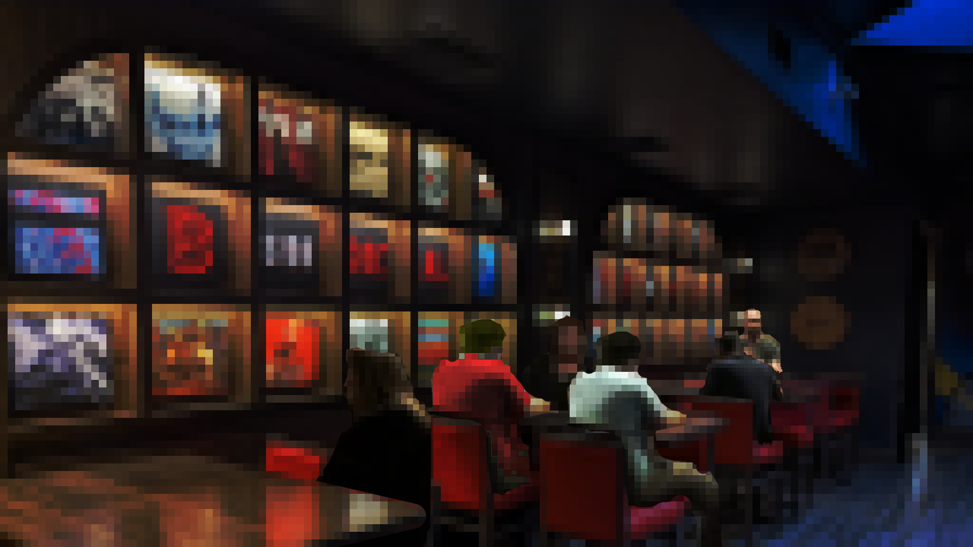 Pixel art image of Game Dev Drinks Hamilton & Niagara